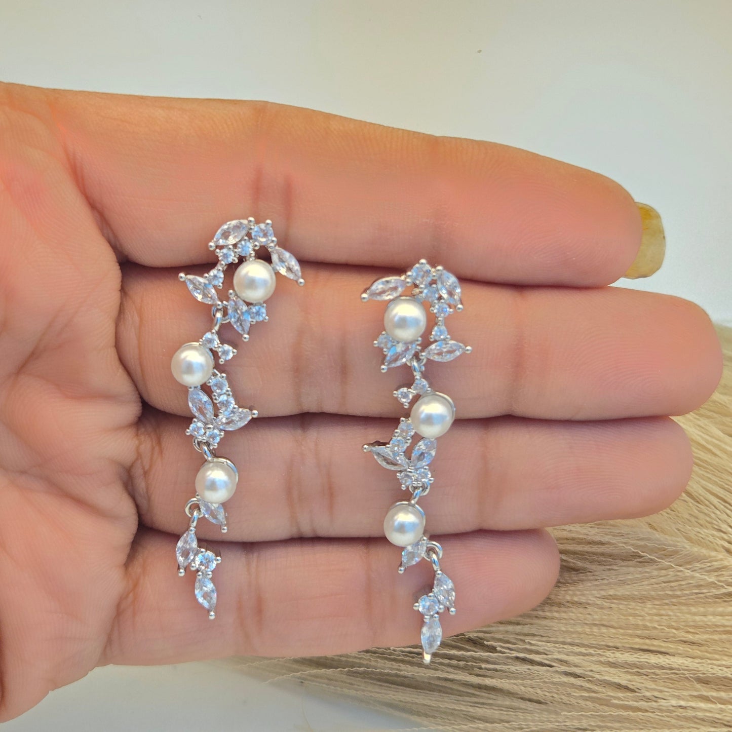 Luminous Crystal Willow Earrings
