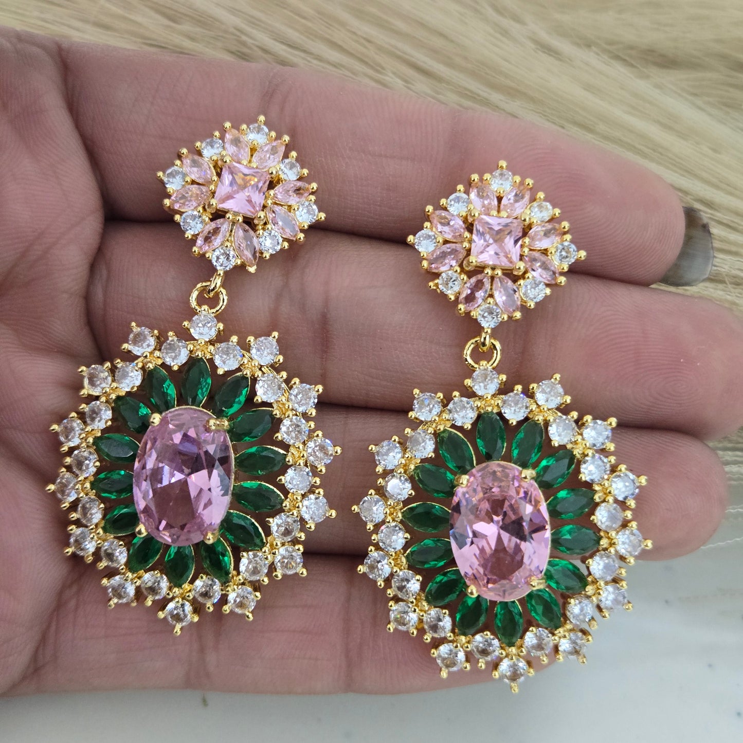 Royal Bloom Statement Earrings