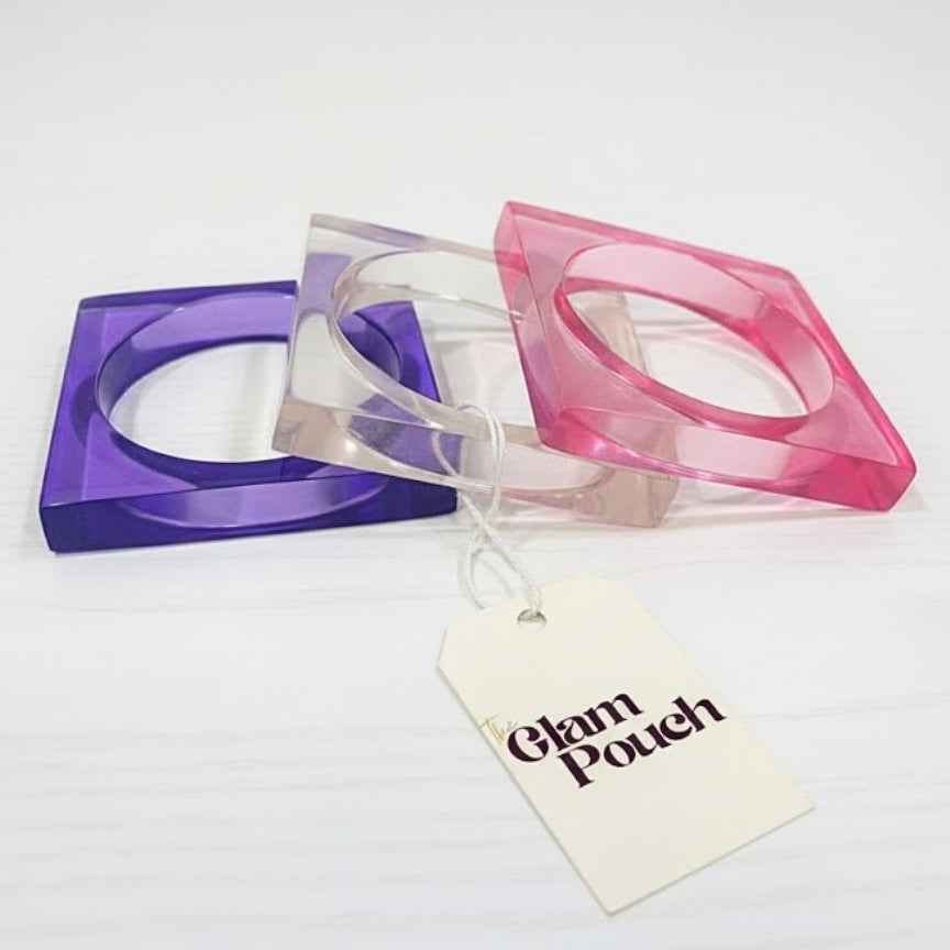 The Y2k Candy Crush Resin Bangle Stack