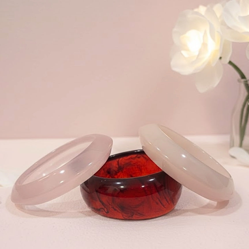 Soft Mood Resin Bangle Stack