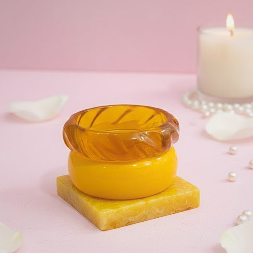 Sunshine Resin Bangle Stack