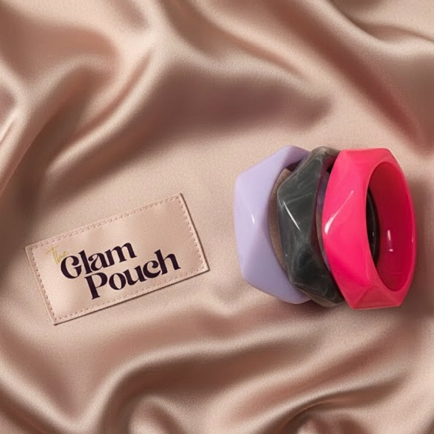 Pastel Punch Resin Bangle Stack