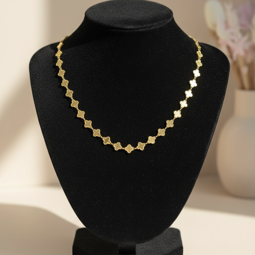 Elysian Gold Clover Necklace