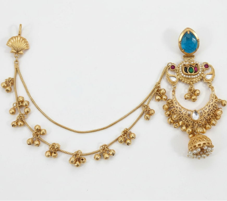 Ratnavali Jhumka Embellished Oxidised Jhumka Statement Earrings