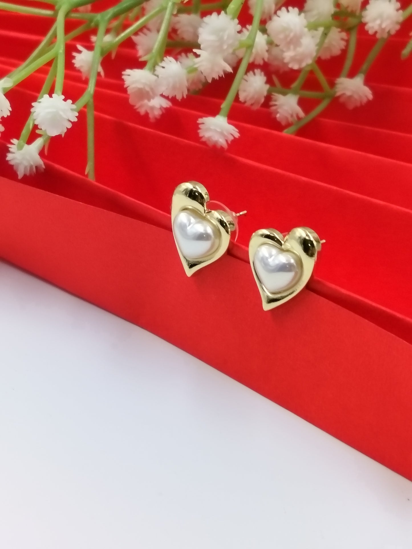 Anti tarnish Heart of Gold Earrings