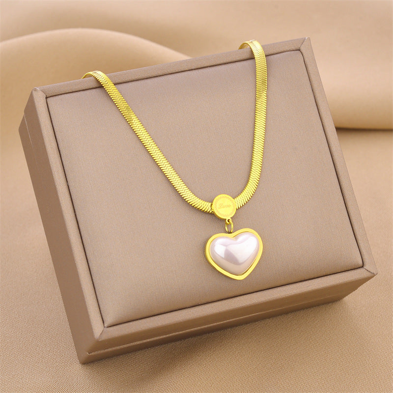 Heart Glow Zircon Pendant Necklace