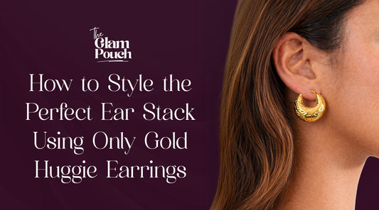 How to Style the Perfect Ear Stack Using Only Gold Huggie Earrings