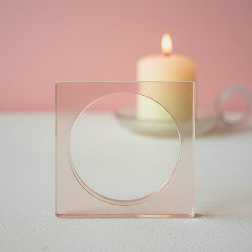 Clear Square Crystal Resin Bangle