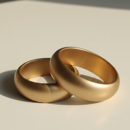 Golden Aura Matte Resin Bangle