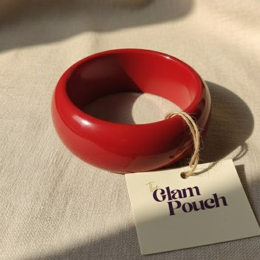 Classic Red Dome  Resin Bangles