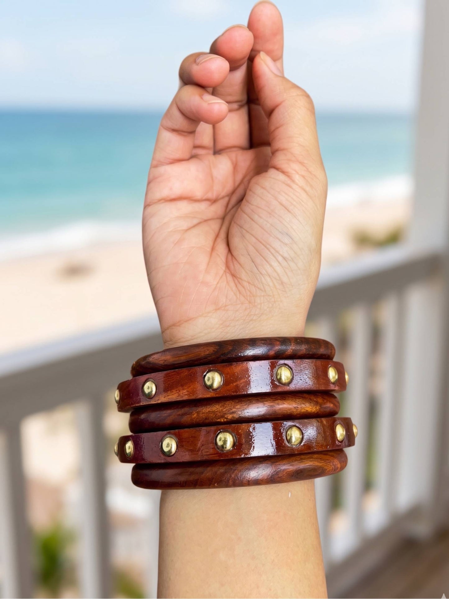 Magnolia Handmade Wooden Bangle