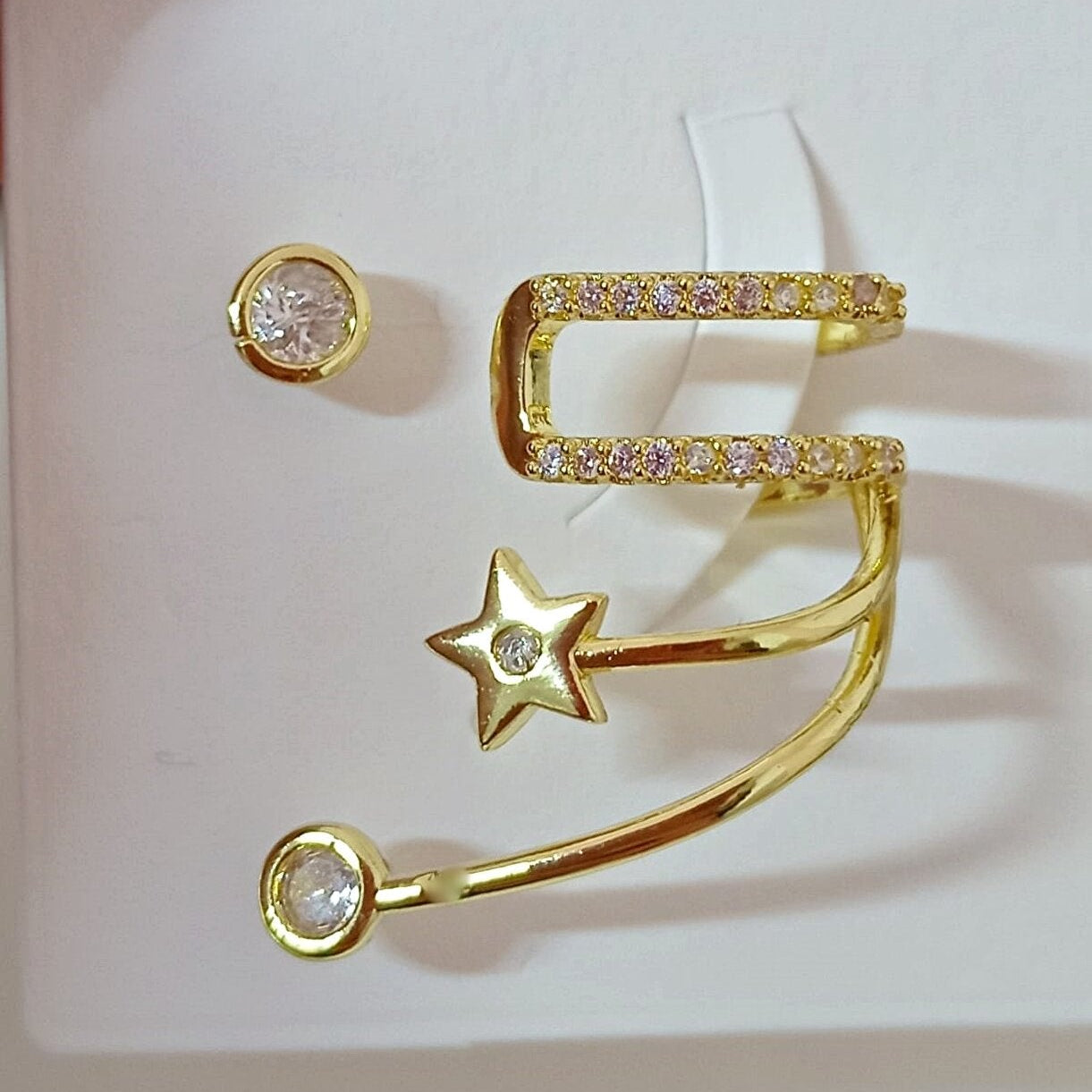 Celestia Star Ear Cuff & Stud Set