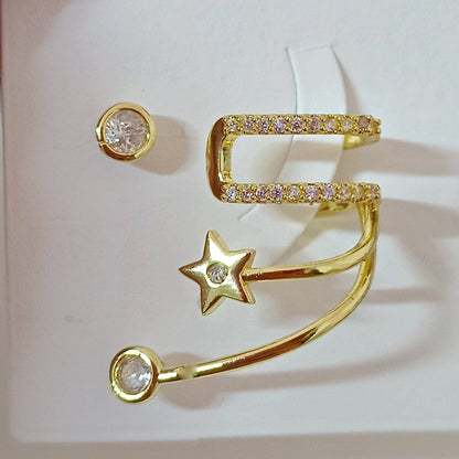 Celestia Star Ear Cuff & Stud Set