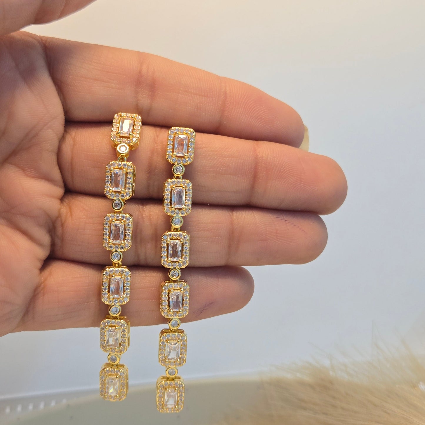 Crystal Glowfall Drop Earrings