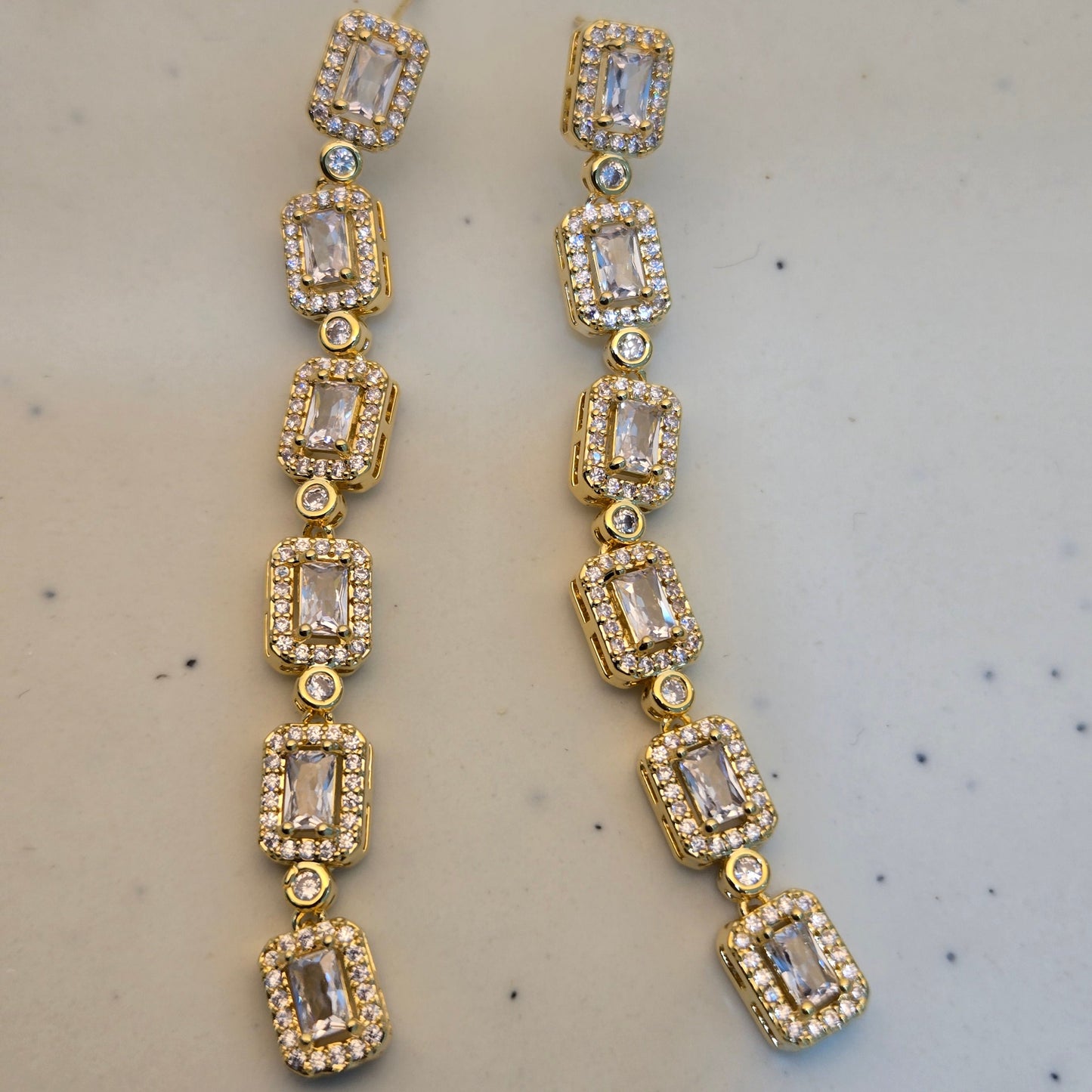 Crystal Glowfall Drop Earrings