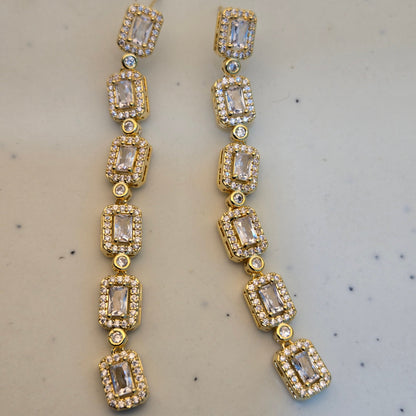 Crystal Glowfall Drop Earrings