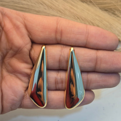 Liquid Gold Teardrop Studs