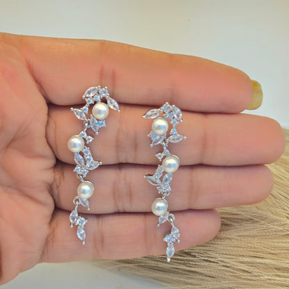 Luminous Crystal Willow Earrings
