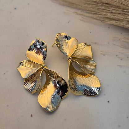 Botanical Bloom Statement Hoops