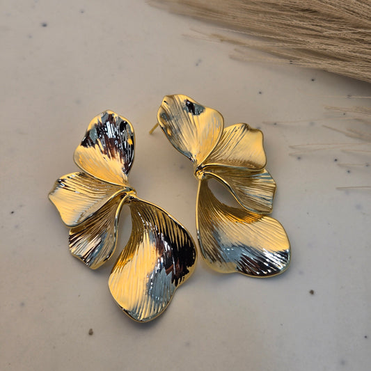 Botanical Bloom Statement Hoops