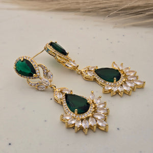 Emerald Royale Pear Drop Earrings