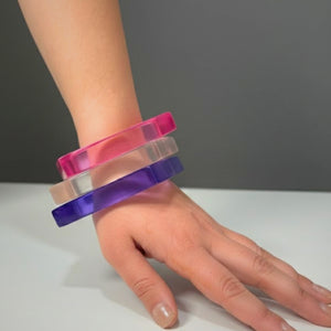 The Y2k Candy Crush Resin Bangle Stack