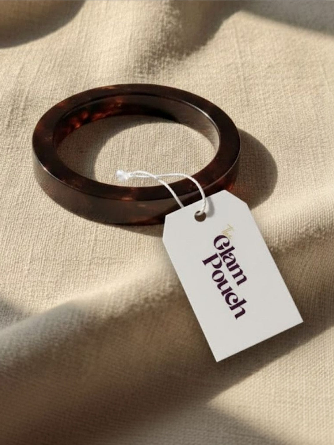 Tortoiseshell Resin Bangle for Women