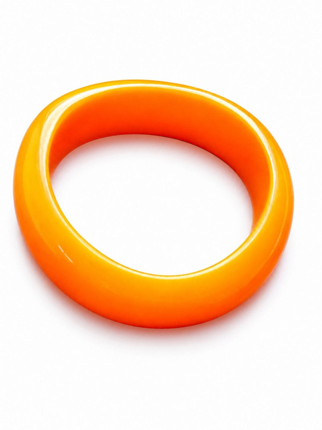 Orange Resin Bangle Kada for Women