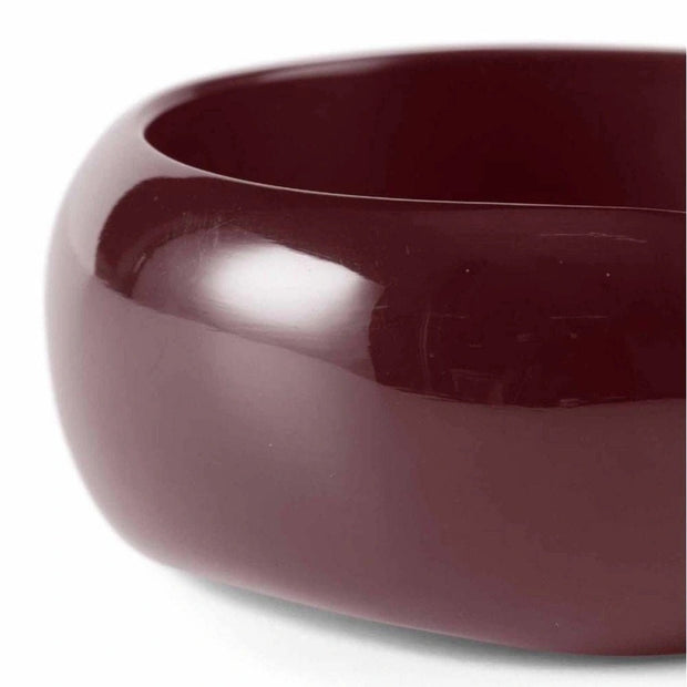 Burgundy Resin Bangle Bracelet for Women