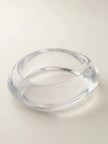 Clear Resin Bangle Bracelet for Women