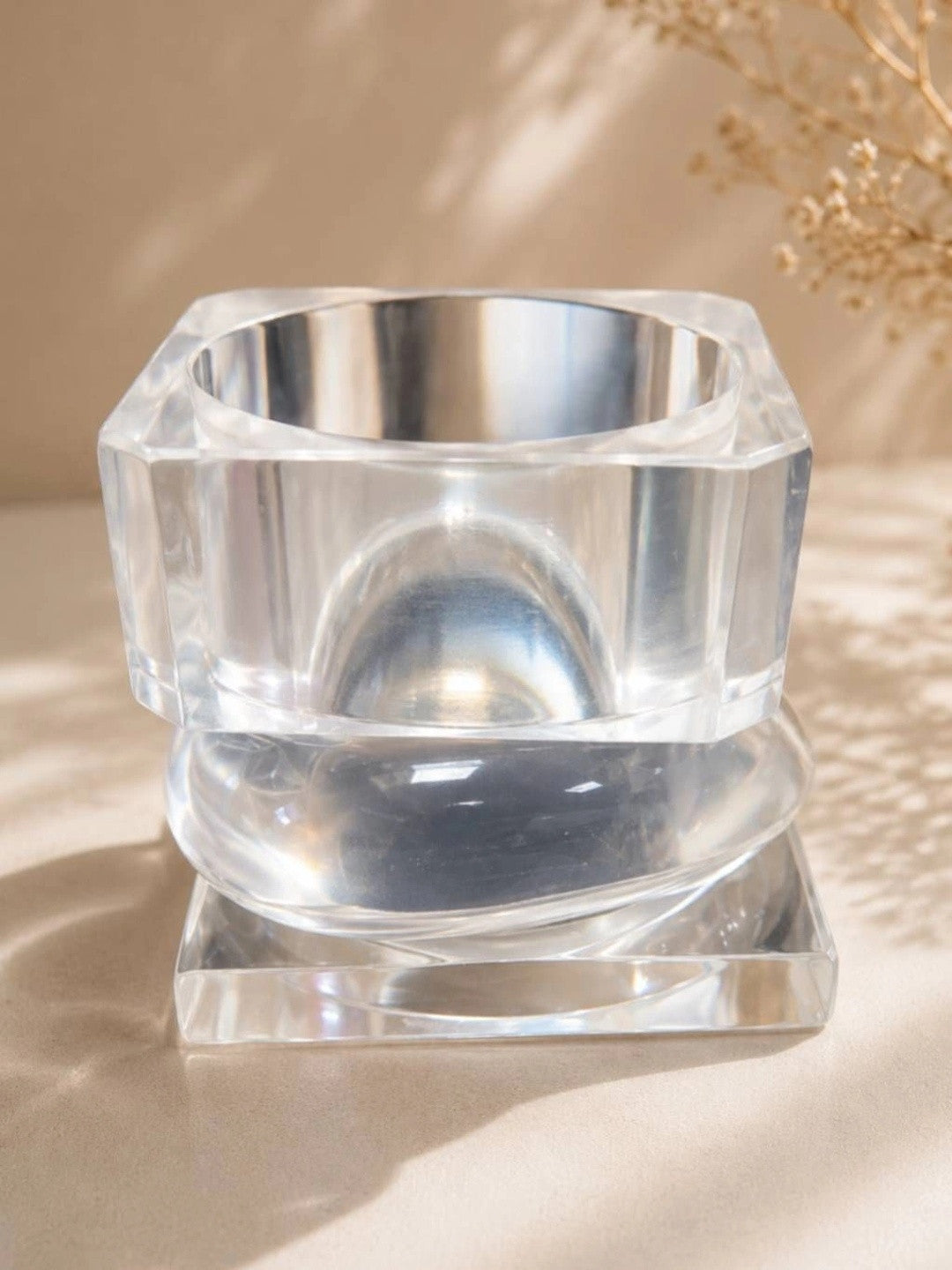 Clear Resin Bangles for Women Set of 3