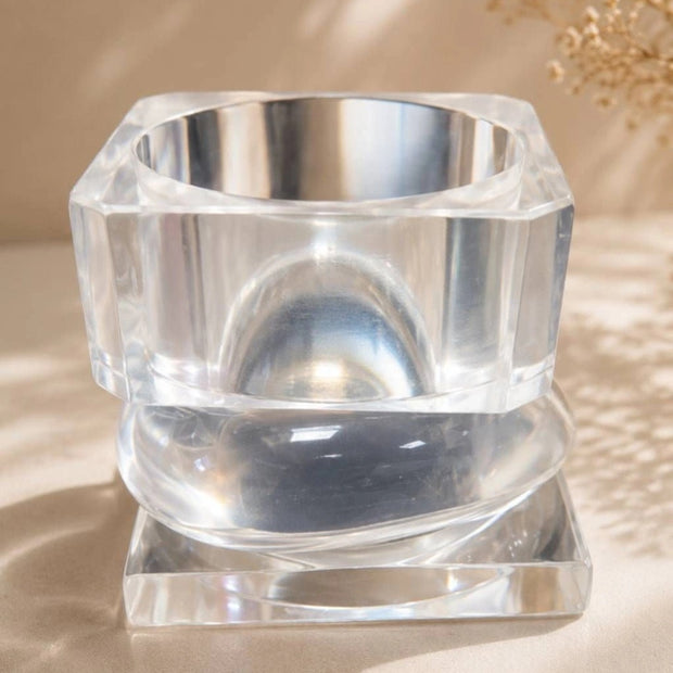 Clear Resin Bangles for Women Set of 3