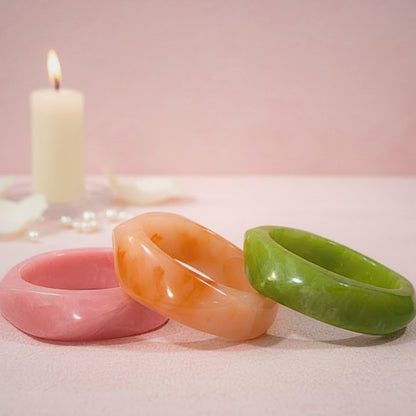 Colour Splash Resin Bangle Stack