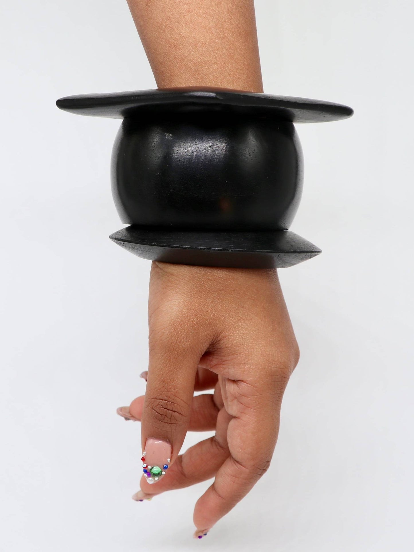 Aura Handmade Brown Wooden Bangle
