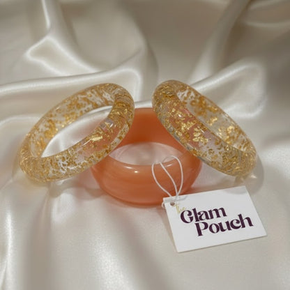 Narangi Gold Resin Bangle Stack