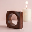 Handmade Architectural Square Wooden Statement Bangle