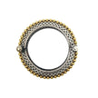 Dual Tone Silver Oxidised Jaya Kada Antique Handcrafted Bangle With Screw Opening- Single piece
