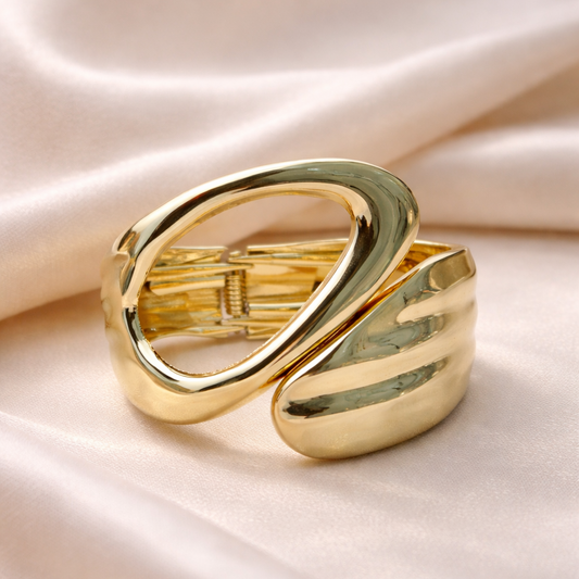 Luxe Sculpt Open Cuff Bracelet