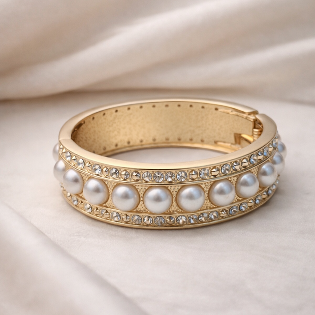 Coquette Dream Pearl Cuff Bracelet