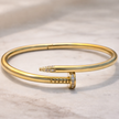 Iconic Nail Pave Bracelet