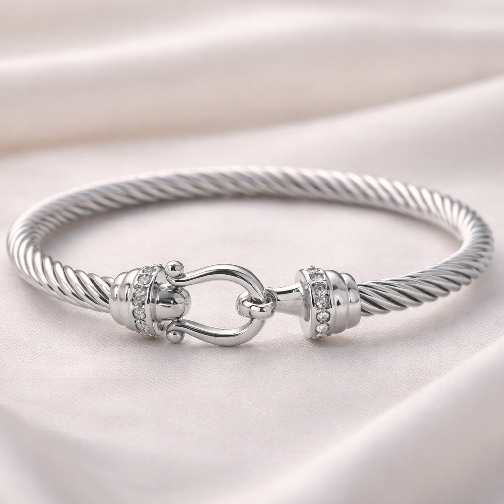 Luna Sterling Cable Bracelet