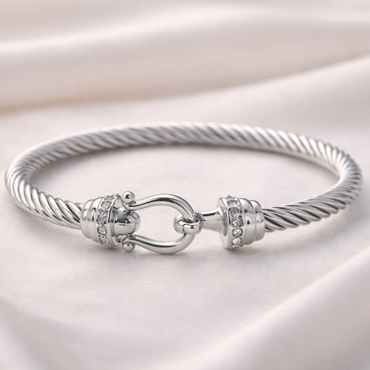 Luna Sterling Cable Bracelet