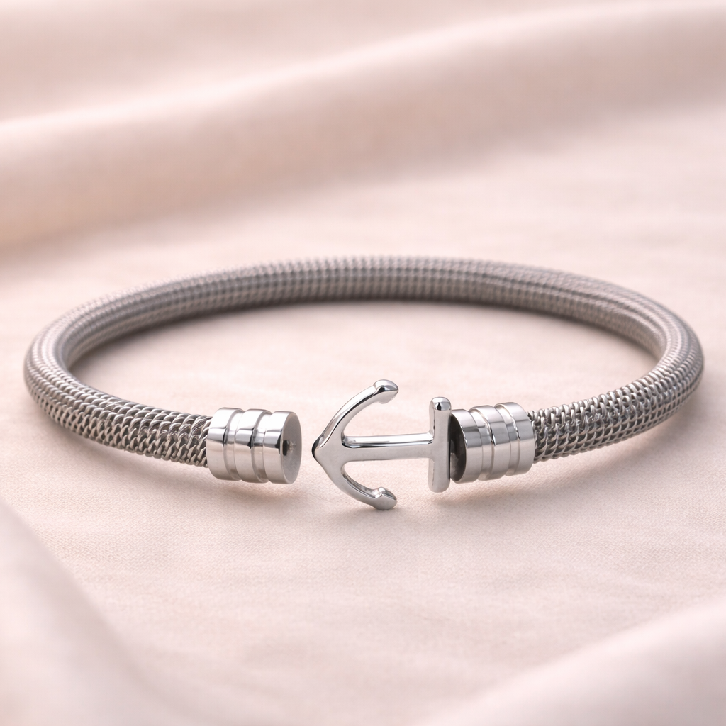 Mariner Mesh Anchor Bracelet