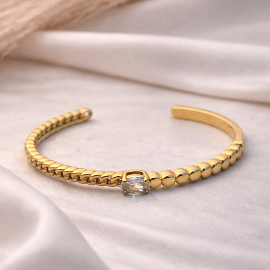 The Starlight Serpentine Cuff Bracelet