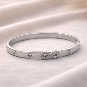 The Everlasting Infinity Silver Cuff Bracelet