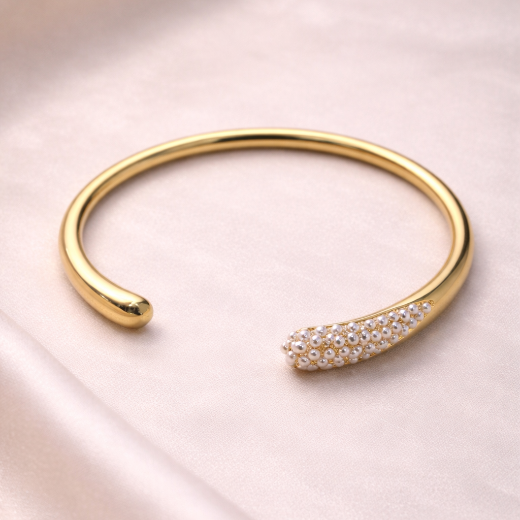 The Seed Pearl Open Cuff