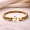 The Voyager Anchor Mesh Cuff Bracelet