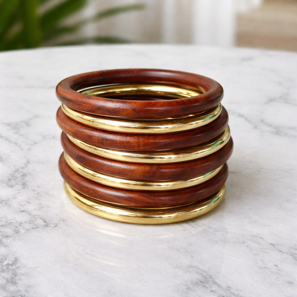The Sculpted Gilded Wood Stack