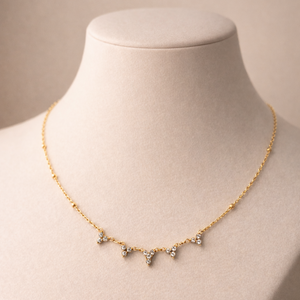 The Crystal Chevron Fringe Necklace