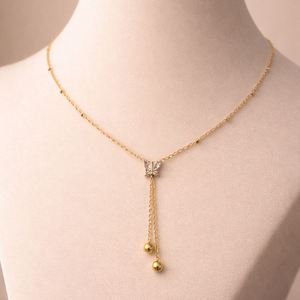 The Butterfly Lariat Drop Necklace